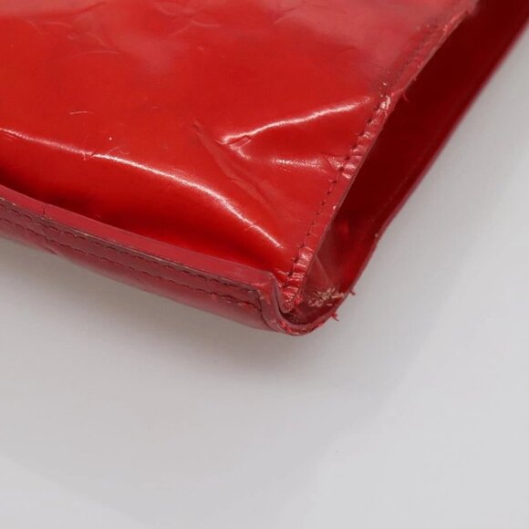 LOUIS VUITTON Monogram Vernis Stanton Tote Bag Red M91078 LV Auth bs28812 - Picture 4 of 16